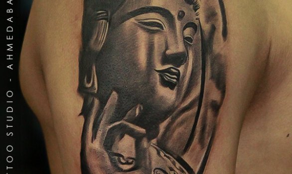 Mythological Customized Tattoo Of Lord Shiva S Trishul Damru Snake Tattoo Studio In India