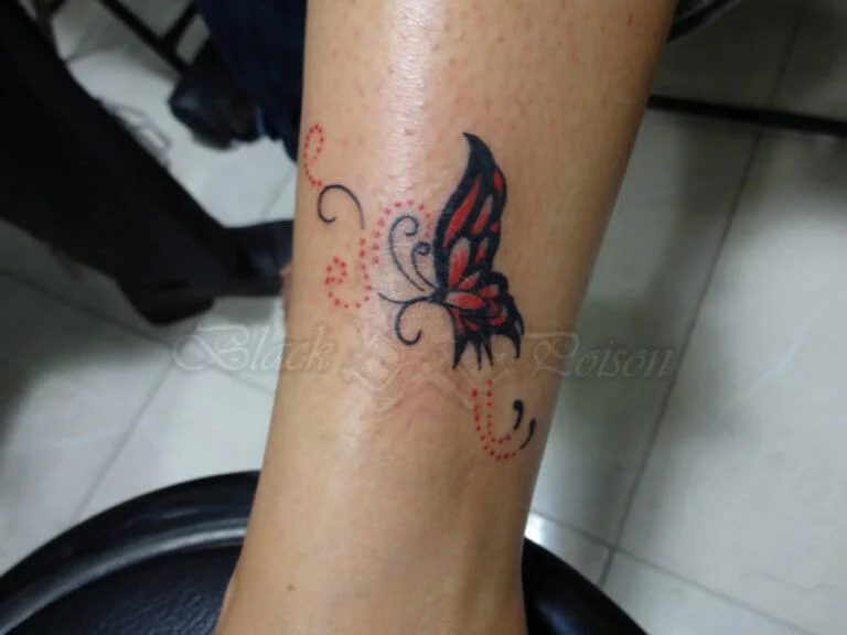 Simple Butterfly Tattoo