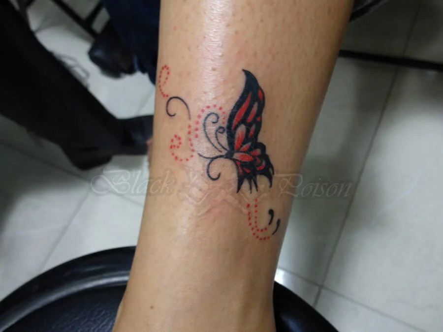Simple Butterfly Tattoo