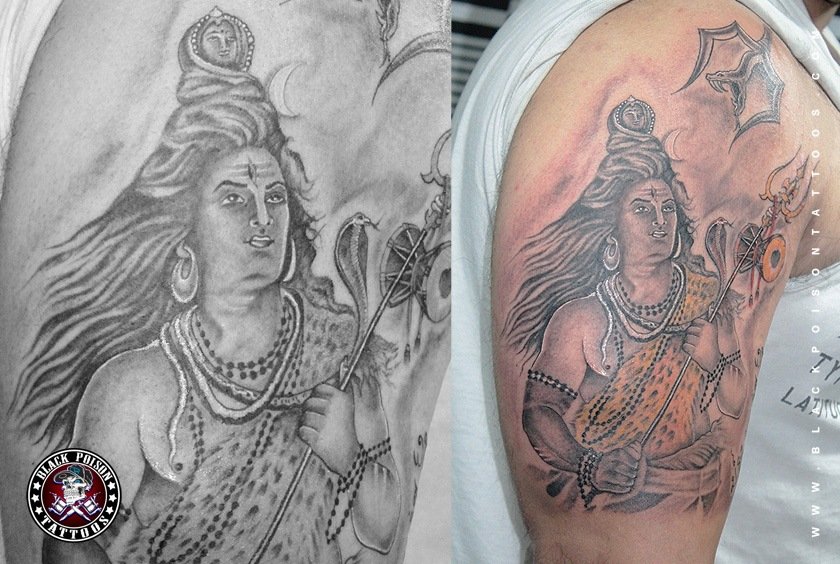 Discover Amazing Shiva Tattoos by Black Poison Tattoos - Ahmedabad