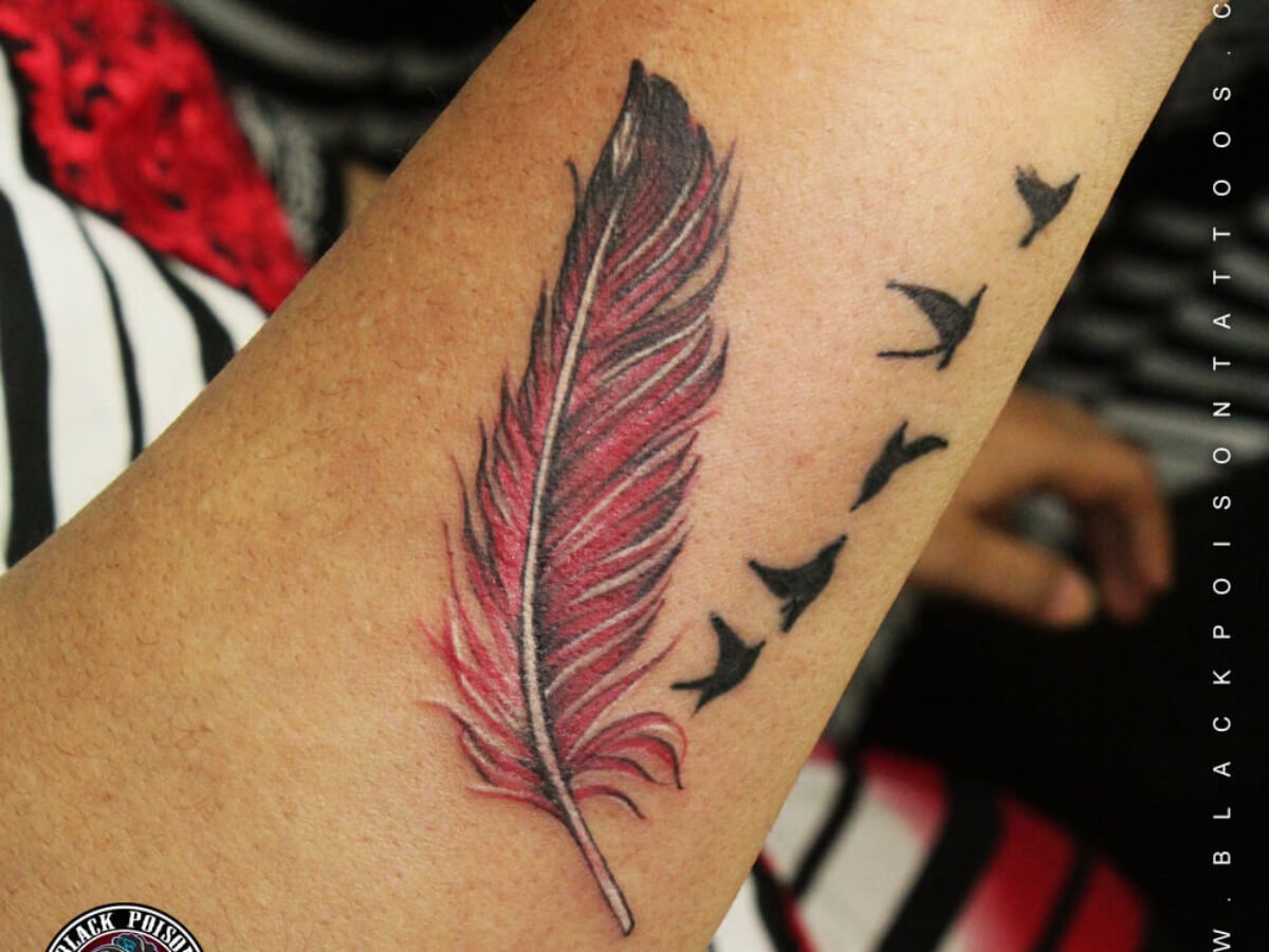 Small Bird Feather Tattoos Feather Tattoo: A Symbol Of Freedom,