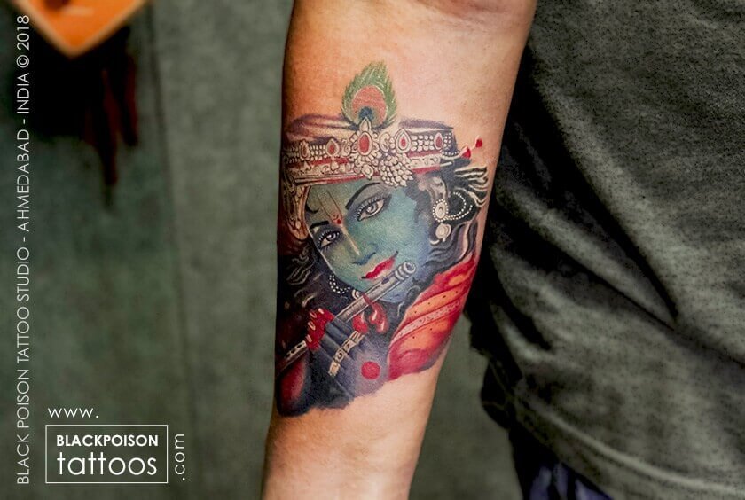Discover more than 51 krishna tattoo drawing - in.cdgdbentre