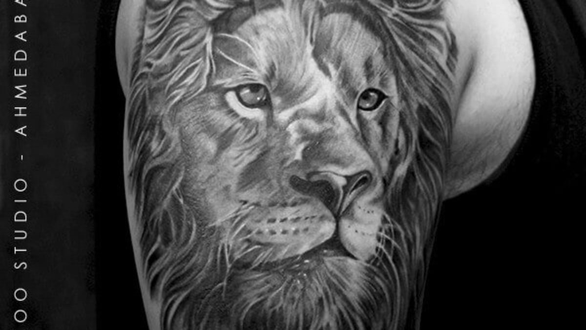 Lion Tattoo Best tattoo artist in india Black poison tattoo studio