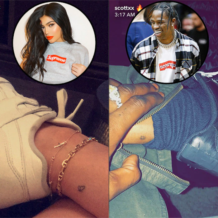 Kylie Jenner and Travis Scott tattoos