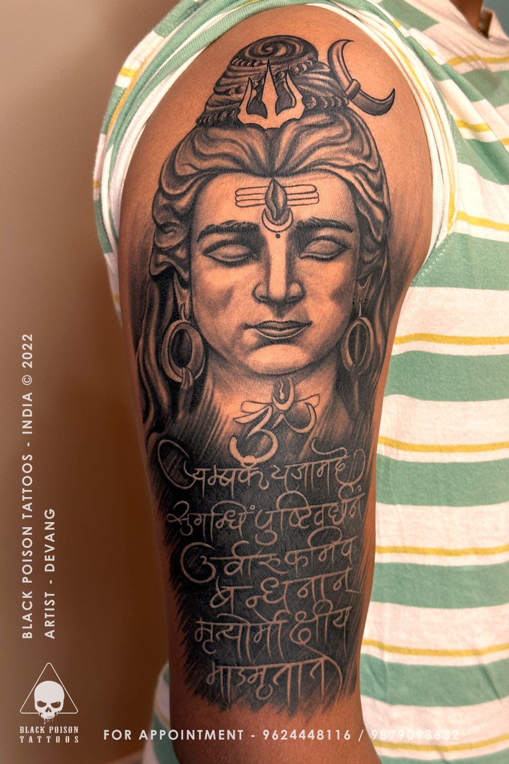 Buy Ordershock Waterproof Trible Design God Krishna Mantra Temporary Body  Tattoo Online at Best Prices in India - JioMart.