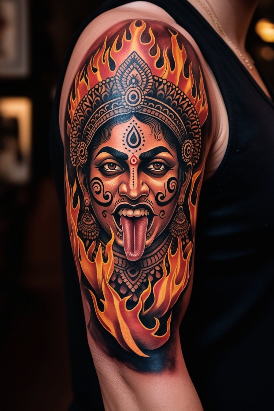 Modern Kirtimukha Tattoo Designs