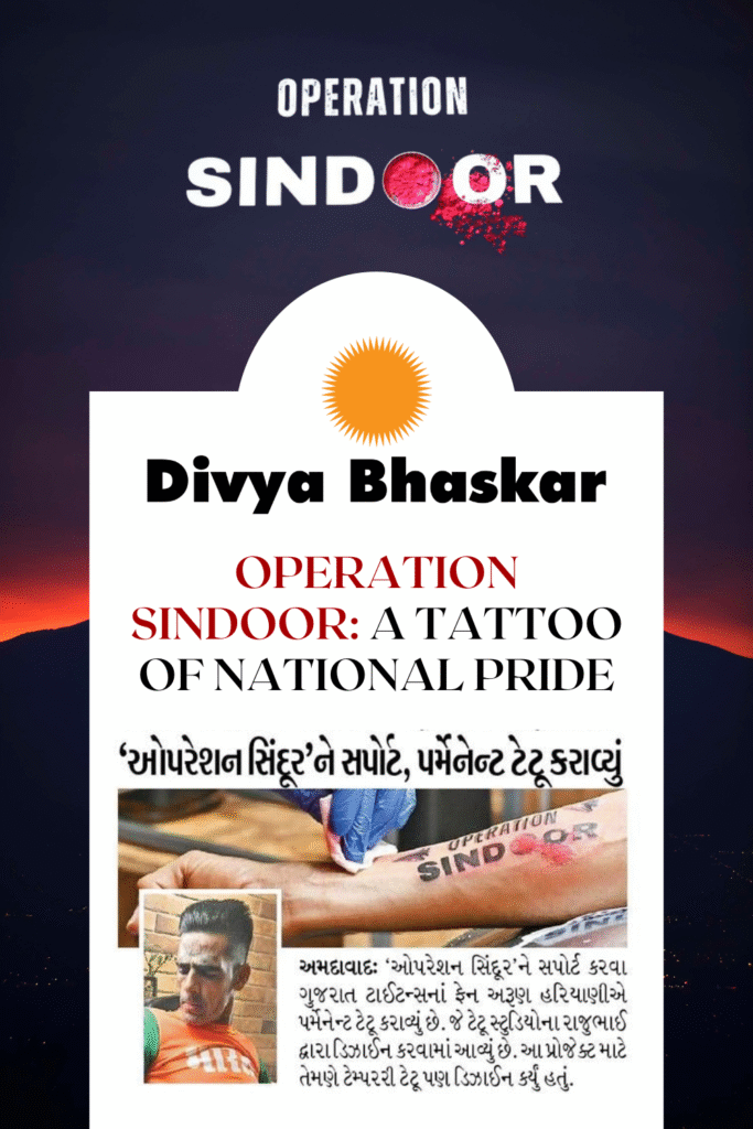 Operation Sindoor A Tattoo of National Pride