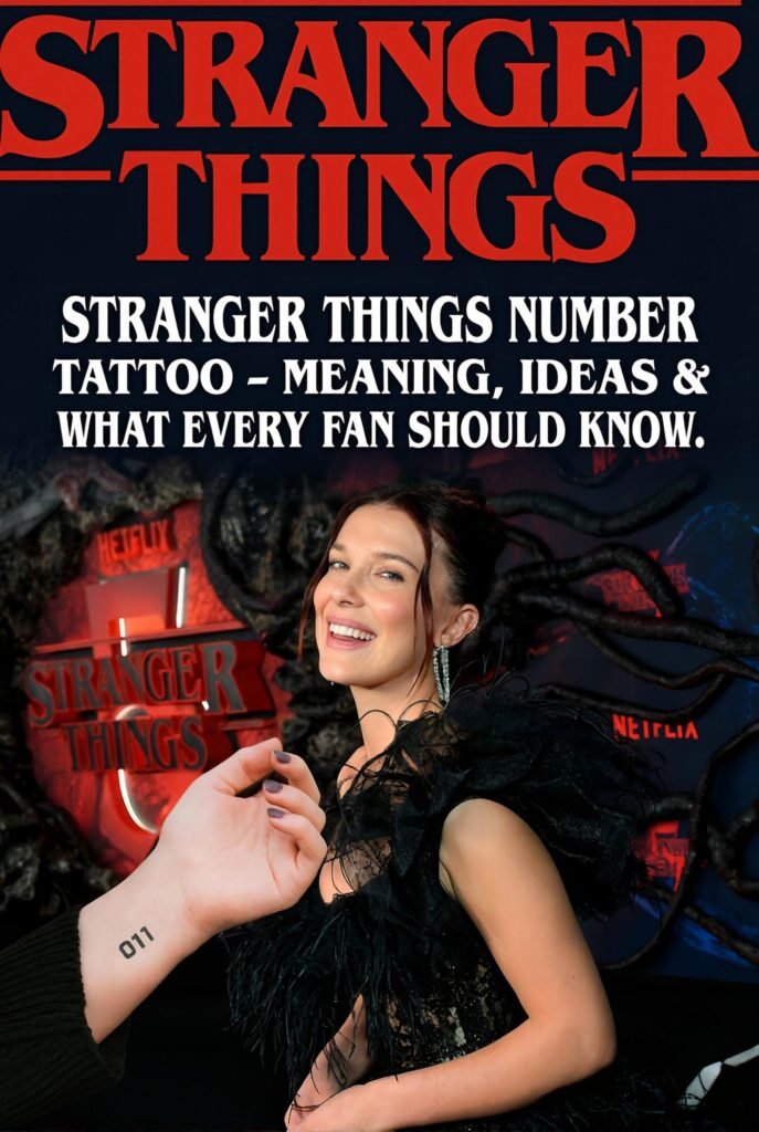 Stranger Things 011 number tattoo inspired by Eleven