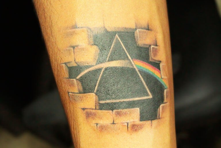 Pink Floyd, Prism Tattoo - Black Poison Tattoo Studio