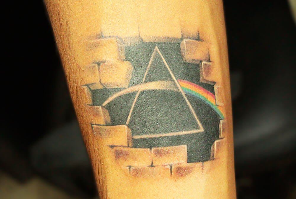 Pink Floyd, Prism Tattoo - Black Poison Tattoo Studio