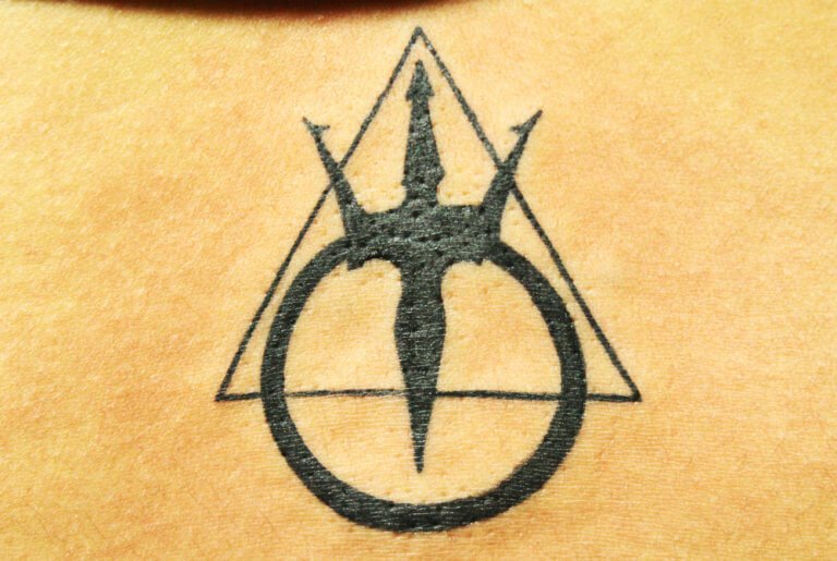 Tattoo of The mark of The Warriors of Poseidon - Black Poison Tattoo Studio