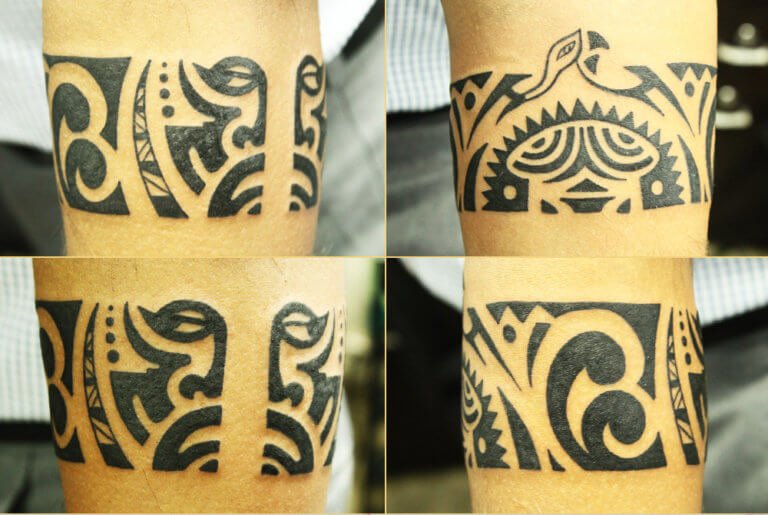 Solid Arm Band Tattoo - Black Poison Tattoo Studio - Tattoo Studio in India