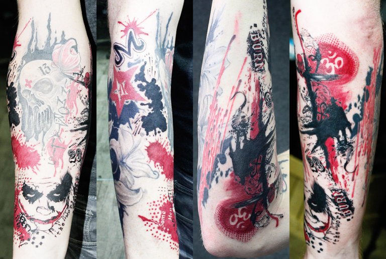 Realistic Trash Polka Tattoo - Inked By Black Poison Tattoo Studio
