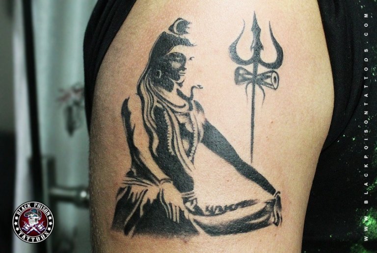 Calm Lord Shiva Tattoo Inked By Black Poison Tattoo Studio