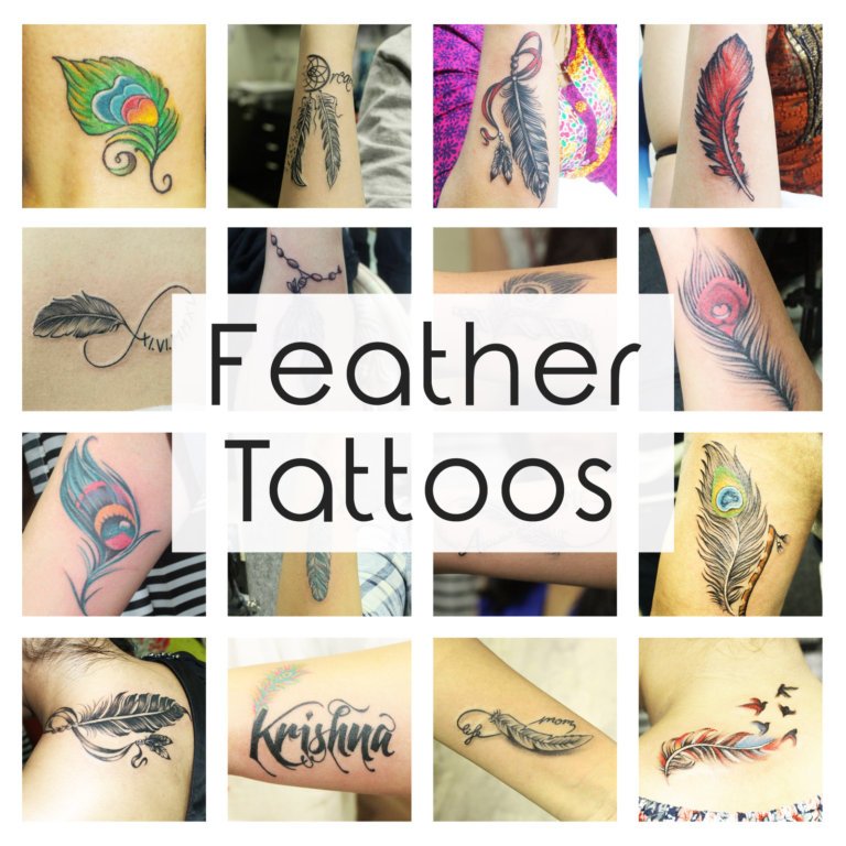 Feather tattoos, designs of feather tattoos, feather tattoo ideas, feather tattoo images, feather tattoo meanings, famous feather tattoos.
