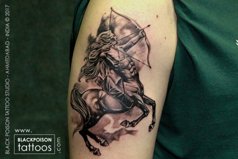 Sagittarius Zodiac Sign Tattoo