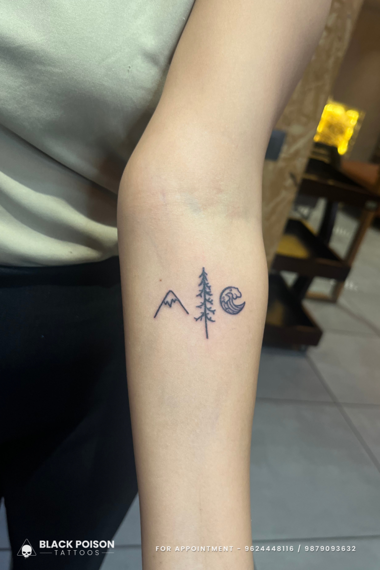 Nature's Symbolism in Mountains, Trees, and Waves