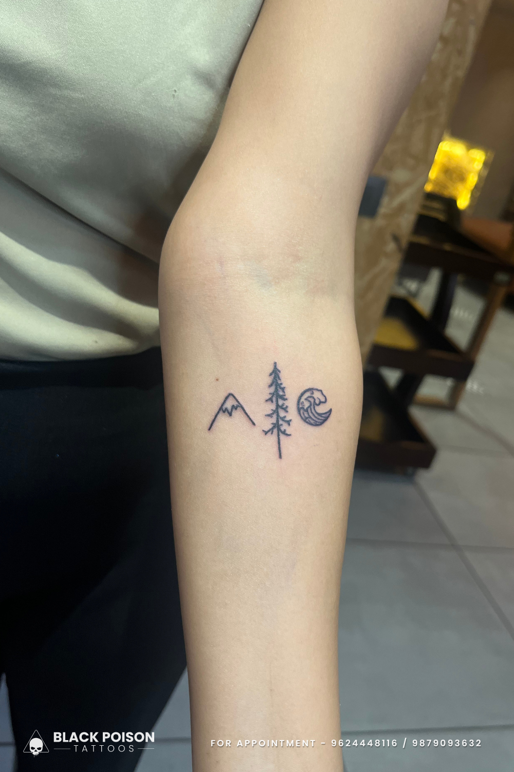 Nature's Symbolism in Mountains, Trees, and Waves
