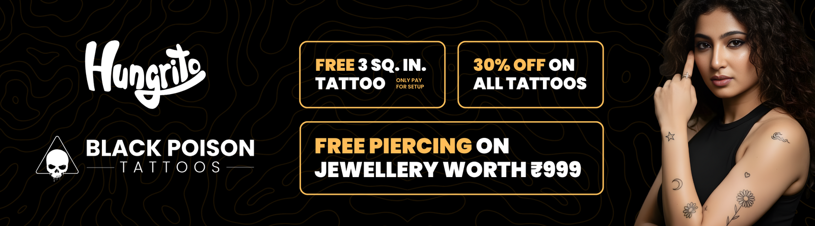 Hungrito & Black Poison Tattoo Studio 2025 - Piercing & Tattoo Offers - Desktop